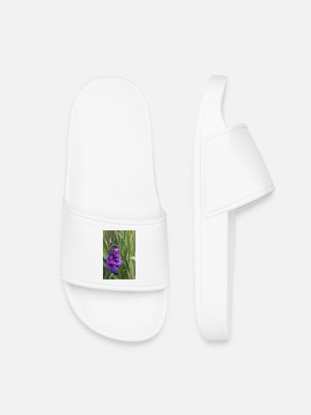 Gladiolus – starch in bloom - Kids’ Pool Sliders - white