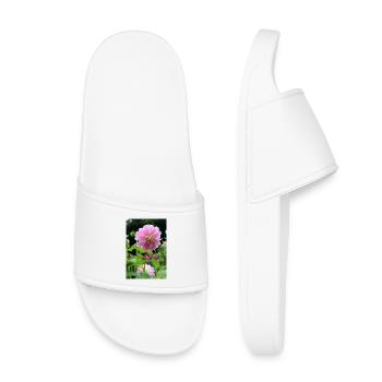 Dahlia rose rose fleur, fleur - Claquettes enfant - blanc - Devant