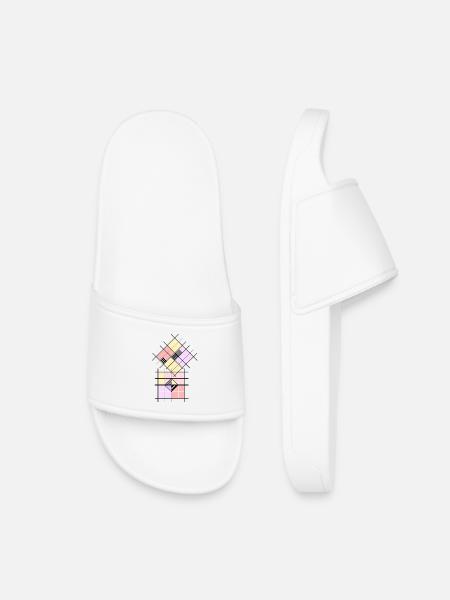Geometric shape - Kids’ Pool Sliders - white