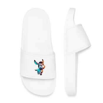 Donkey donkey pacifier mule - Kids’ Pool Sliders - white - Front