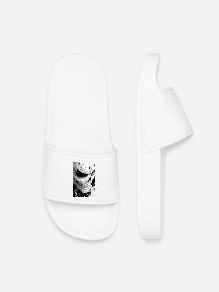 Skull Net Noir & Blanc - Claquettes enfant - blanc