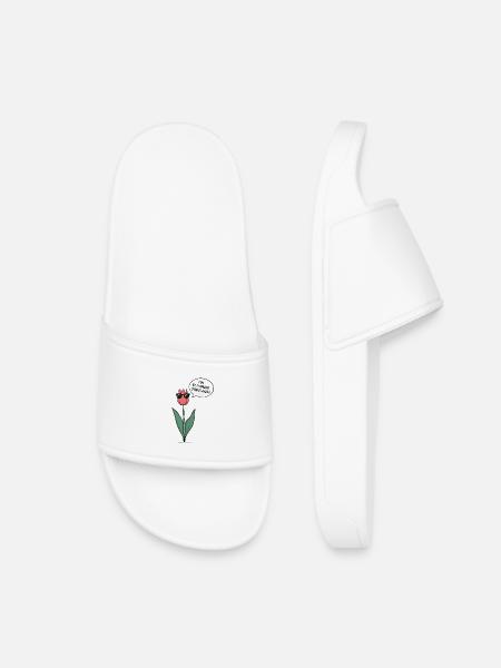 Blooming Fabulous - Kids’ Pool Sliders - white