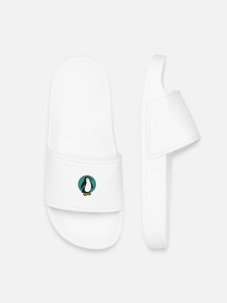Pinguin - Kinder Badelatschen - Weiß