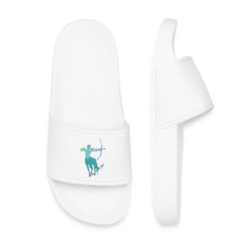 Signe du zodiaque Sagittaire - Claquettes enfant - blanc - Devant
