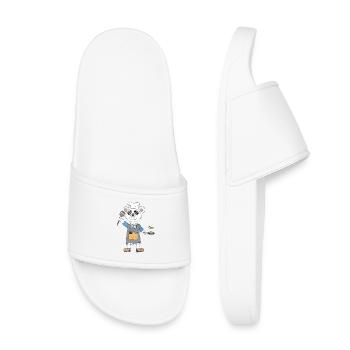 Panda Cook Bamboo and Frying Pan - Kids’ Pool Sliders - white - Front