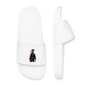 Design Numérique Cyber Pato Duck - Claquettes enfant - blanc - Devant