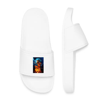 Loup chaman humanoïde - Claquettes enfant - blanc - Devant