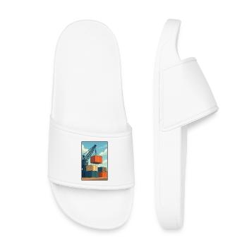 Docker Charriage de Conteneurs Industriels - Claquettes enfant - blanc - Devant
