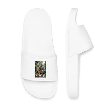 Paresseux humanoïde dans la forêt tropicale - Claquettes enfant - blanc - Devant