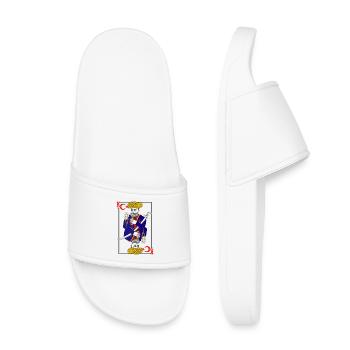Turkish Tradition Playing Card - Kids’ Pool Sliders - white - Front