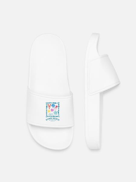 Bondi Beach Marine Souvenir - Kids’ Pool Sliders - white