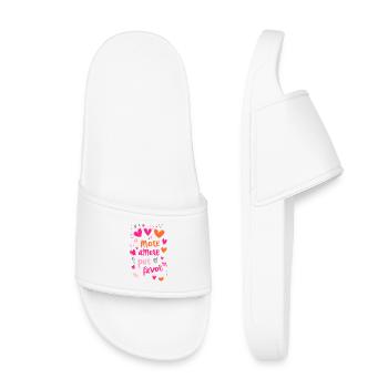 Plus d’Amore por Favor - Claquettes enfant - blanc - Devant
