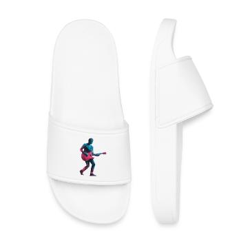 Guitare - Cool Guiratist Music Logo - Claquettes enfant - blanc - Devant