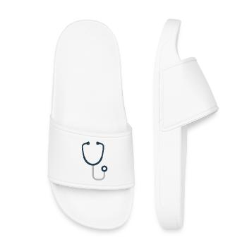 Stéthoscope | Symbole pour les médecins et les infirmières - Claquettes enfant - blanc - Devant
