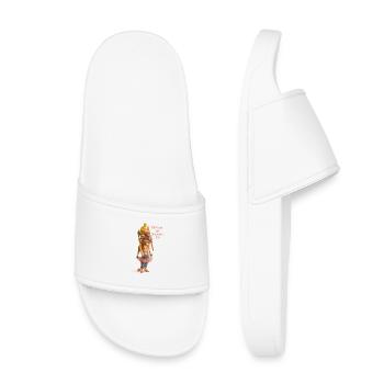 PARCE QUE JE SUIS UNE FILLE - Claquettes enfant - blanc - Devant