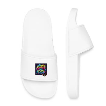 Swag My Day Graffiti Splash - Kids’ Pool Sliders - white - Front