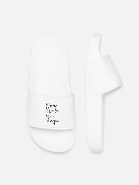 Ose être unique - Claquettes enfant - blanc