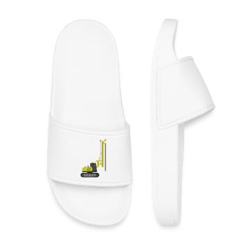 Plateforme de forage à chenilles - Claquettes enfant - blanc - Devant