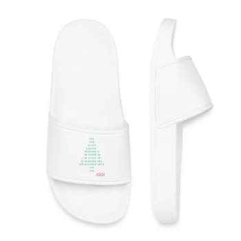 Christmascii - Kinder Badelatschen - Weiß - Vorne