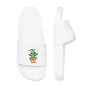 Cactus Rigolo Ne Pas Toucher - Claquettes enfant - blanc - Devant