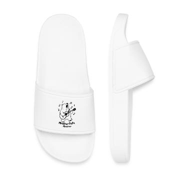 Bester singender Vater - Kinder Badelatschen - Weiß - Vorne