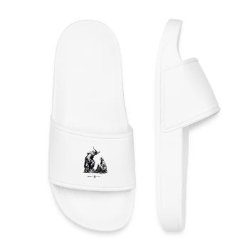 Demon Silhouette - Kids’ Pool Sliders - white - Front