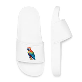 Perroquet - Claquettes enfant - blanc - Devant