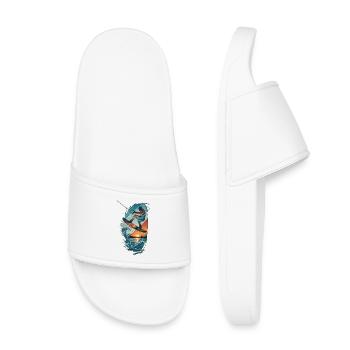 Sunset Waves Kiteboard Portrait - Claquettes enfant - blanc - Devant
