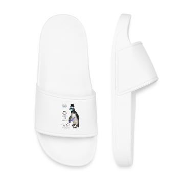 Funny Teeth Cleaning Design for Dental Practice - Kids’ Pool Sliders - white - Front