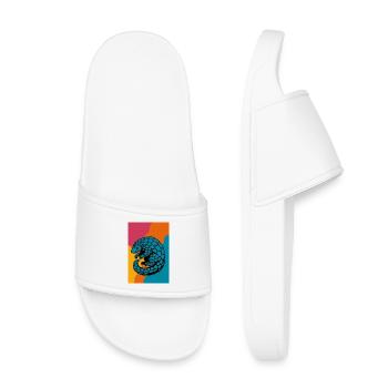 Pangolin Pop Art - Claquettes enfant - blanc - Devant