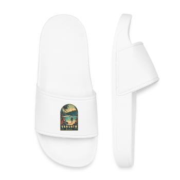 Vanuatu en Océanie Paradis tropical - Claquettes enfant - blanc - Devant