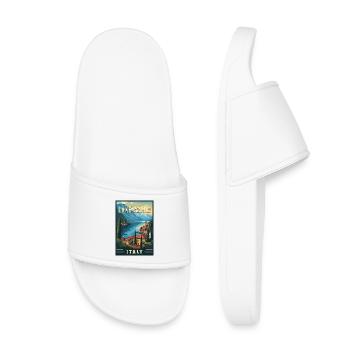 Experience Beauty of Lake Garda in Italy - Kids’ Pool Sliders - white - Front