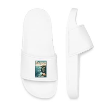 Explorez les falaises de Moher en Irlande - Claquettes enfant - blanc - Devant