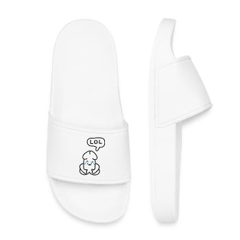 Émoticon drôle Junior LOL - Claquettes enfant - blanc - Devant