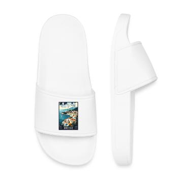 Experience Island Charm of Corfu in Greece - Kids’ Pool Sliders - white - Front
