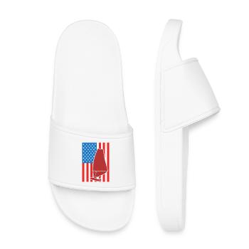 Planche à voile aux États-Unis 4 juillet - Claquettes enfant - blanc - Devant