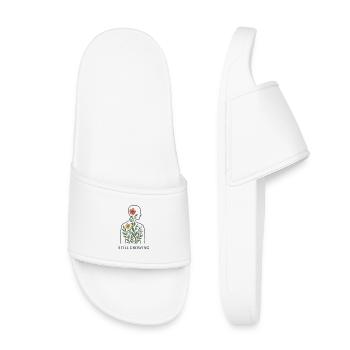 Silhouette de plante encore en croissance - Claquettes enfant - blanc - Devant
