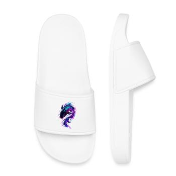 Flux de Koi Néon - Claquettes enfant - blanc - Devant