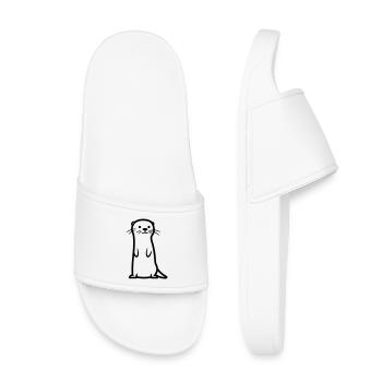 loutre - Claquettes enfant - blanc - Devant