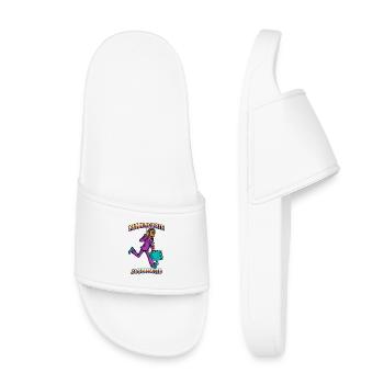 Running Late As Scheduled Retro Business Humor - Claquettes enfant - blanc - Devant