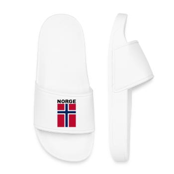 Norge / Norway supporter - Kids’ Pool Sliders - white - Front