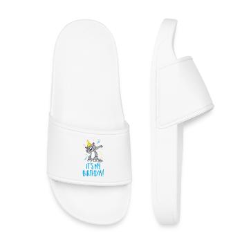 It's my birthday - Kids’ Pool Sliders - white - Front