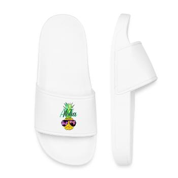 Ananas Aloha - Claquettes enfant - blanc - Devant