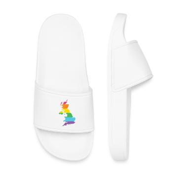 LGBTQ Grande-Bretagne - Claquettes enfant - blanc - Devant