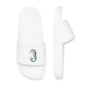 Hippocampe - Claquettes enfant - blanc - Devant