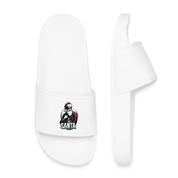 Santa Rocker - Trendy Christmas - Kids’ Pool Sliders - white - Front