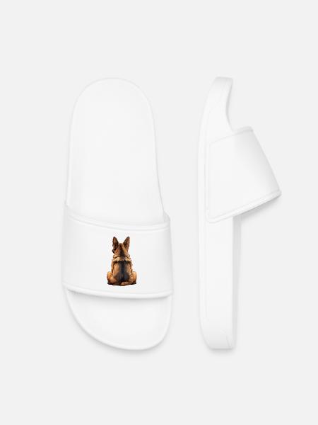 Deutscher Schäferhund - Kinder Badelatschen - Weiß