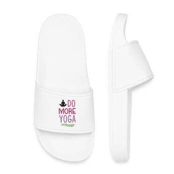 Faites plus de yoga - Claquettes enfant - blanc - Devant