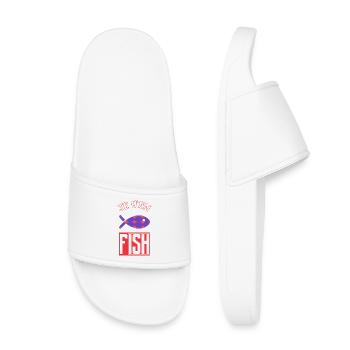 I DON'T CARE - Kids’ Pool Sliders - white - Front