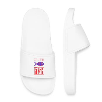 HUMOR. FISH. SARDINE. APRIL FOOL - Kids’ Pool Sliders - white - Front